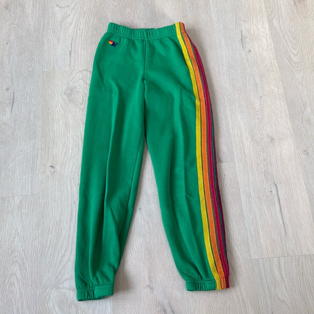 Aviator nation green kids sweatpants size 10